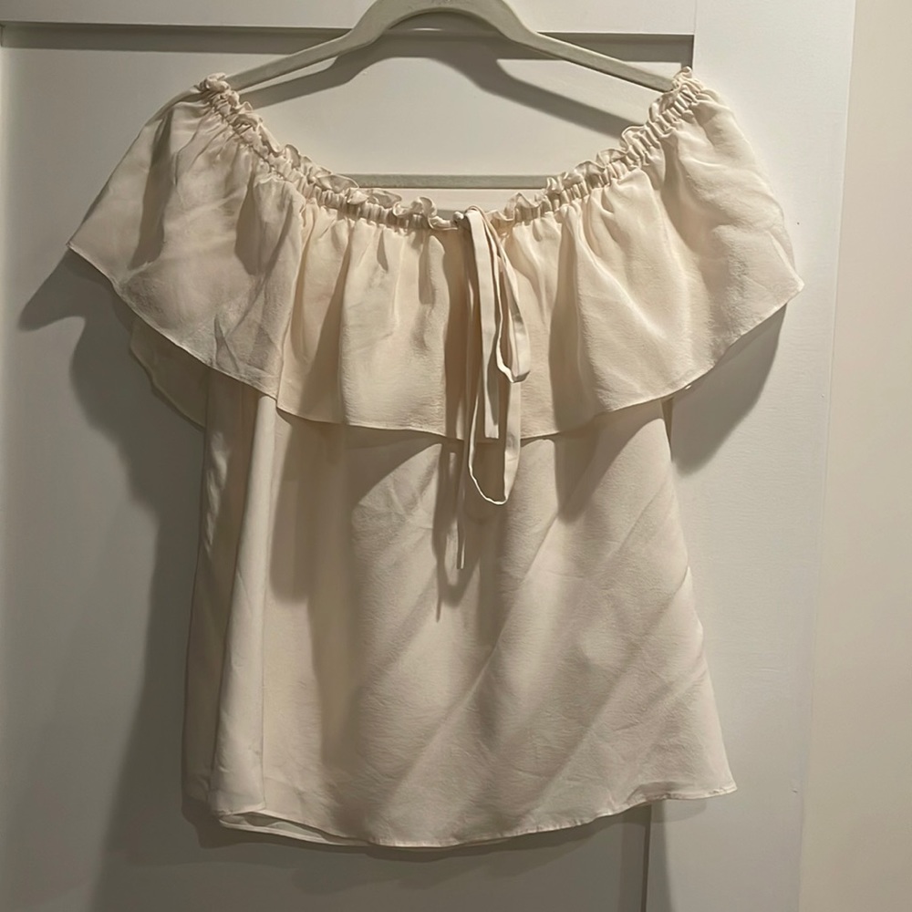 White off the shoulder top